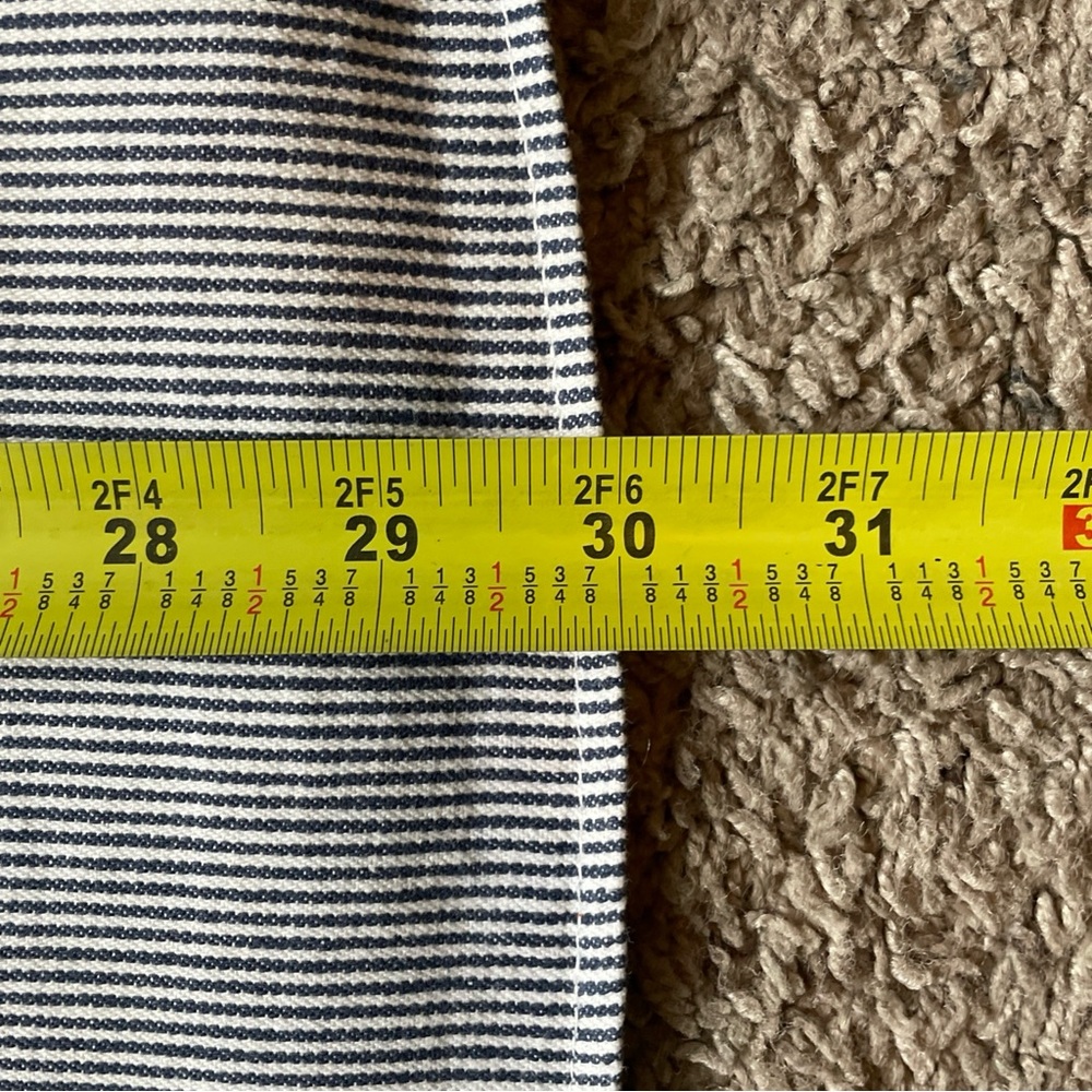 Vintage Ben Davis Hickory Stripe Work Shirt Long Sleeve 1/2 Zip Up Sz Large USA - Picture 16 of 16